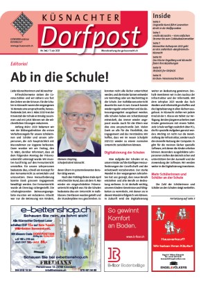 Küsnachter Dorfpost Nr. 386 vom 7. Juli 2021