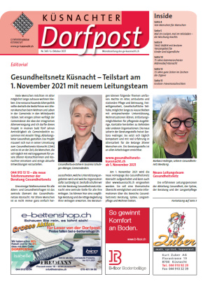 Küsnachter Dorfpost Nr. 389 vom 6. Oktober 2021
