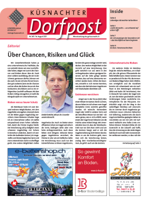 Küsnachter Dorfpost Nr. 387 vom 18. August 2021