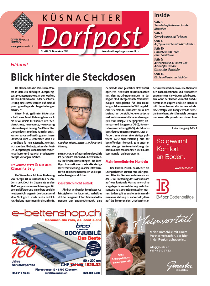 Dorfpost 2. November 2022